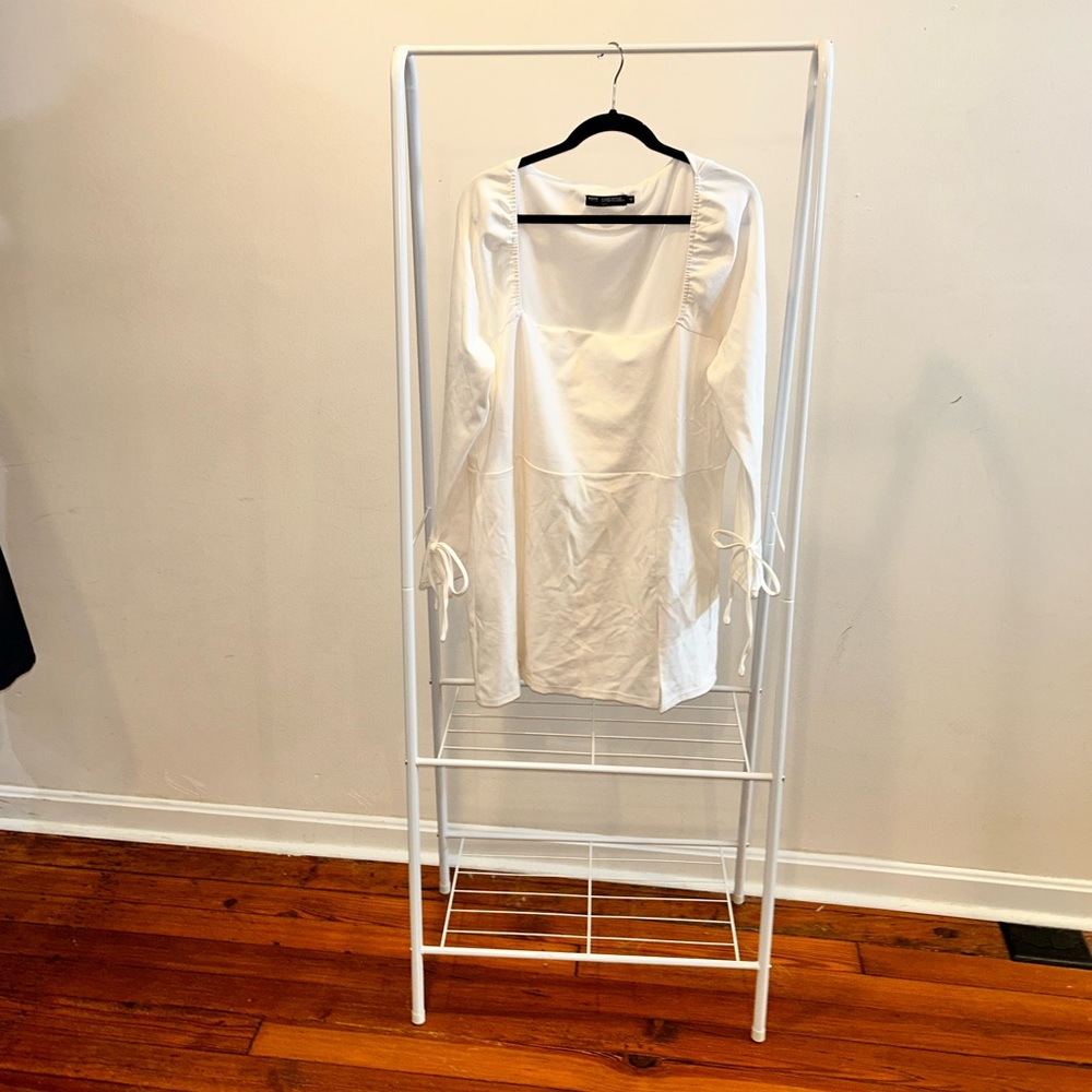 Finesse Mini Dress - white, size 2X